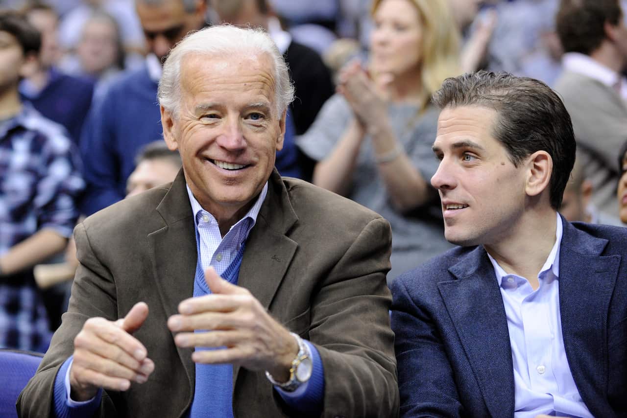 Joe Biden with his son Hunter.