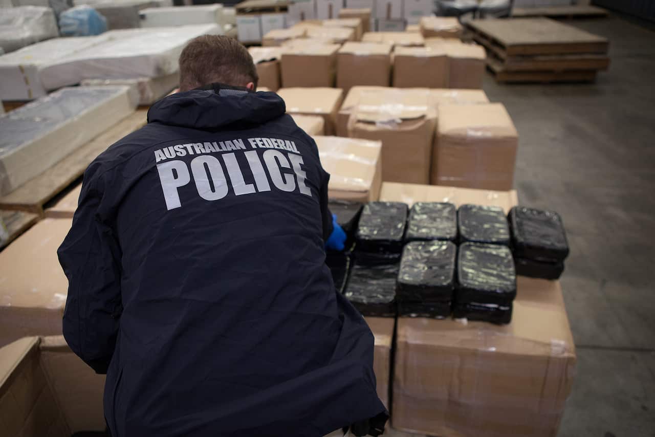 Six people have been arrested in Australia after the 2.8 tonnes were seized. (AAP)