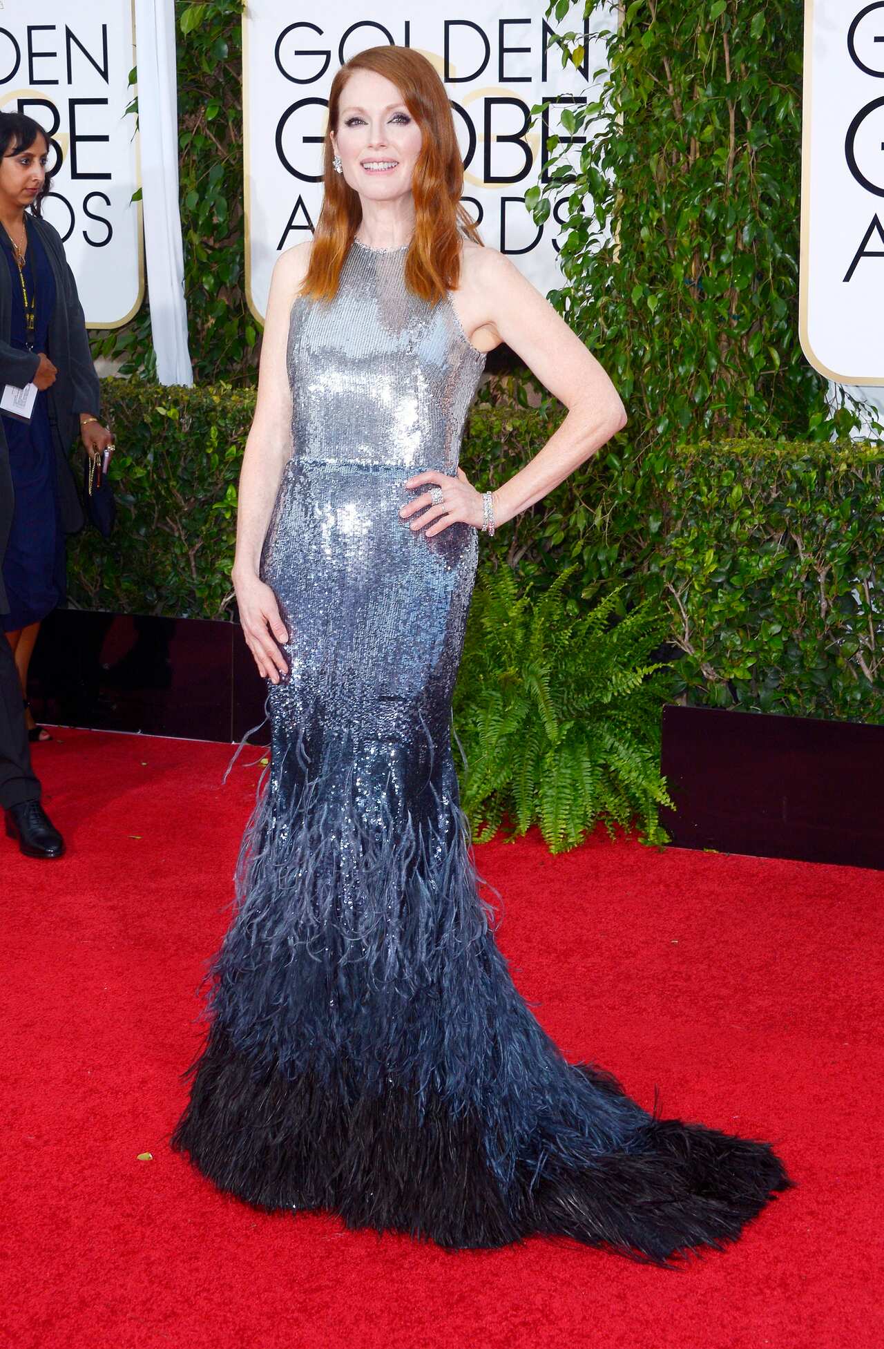 Julianne Moore at the Golden Globes 2015