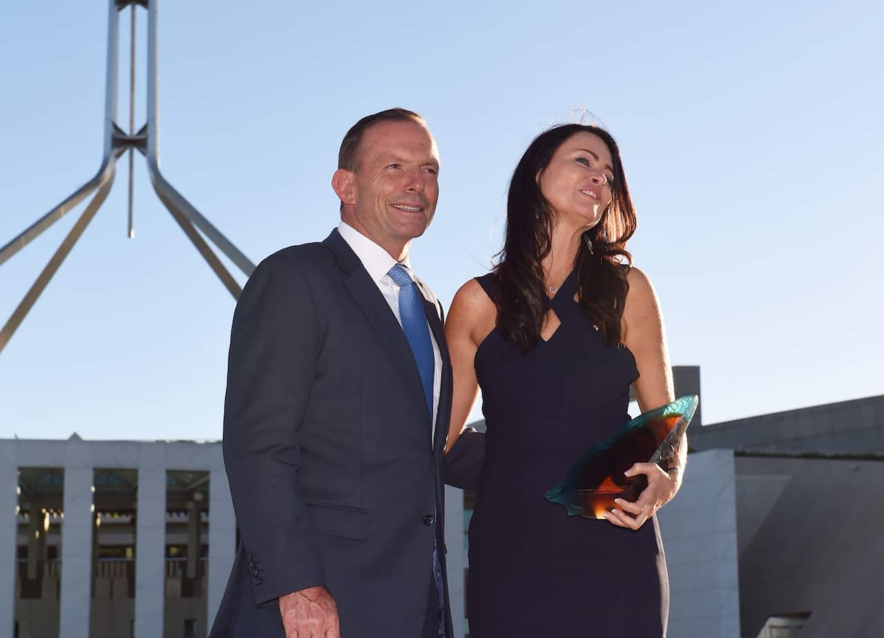 Prime Minister Tony Abbott and 2015 Local Hero Juliette Wright.