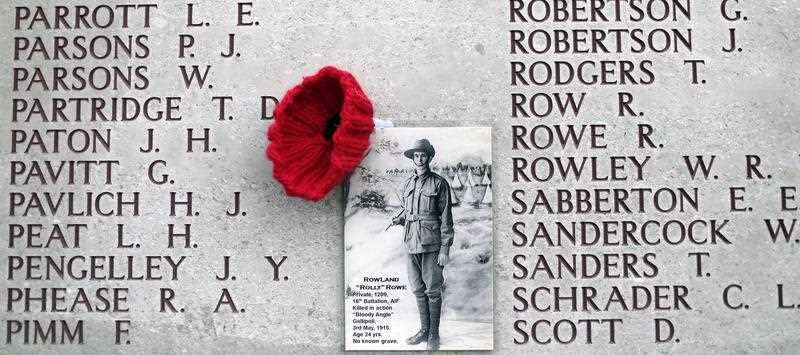 A personal memorial at the Lone Pine monument on the Gallipoli Peninsula, Turkey.