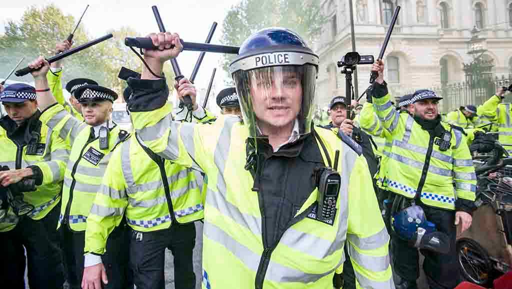 Clashes at London anti-austerity protest