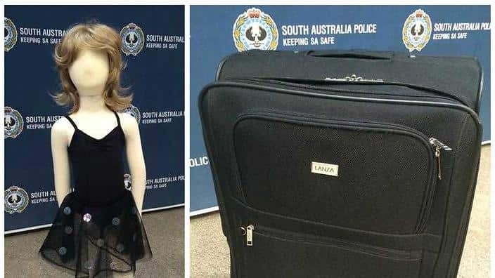 A recreation of the girl, whose bones were found in a suitcase beside a South Australian highway. (AAP) 