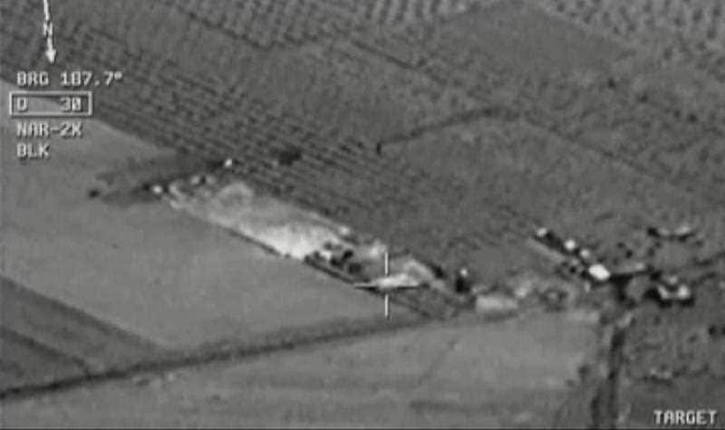 Image from aircraft cockpit video released by Turkey's