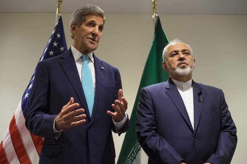 US Secretary of State John Kerry and Iranian Foreign Minister Mohammad Javad Zarif.