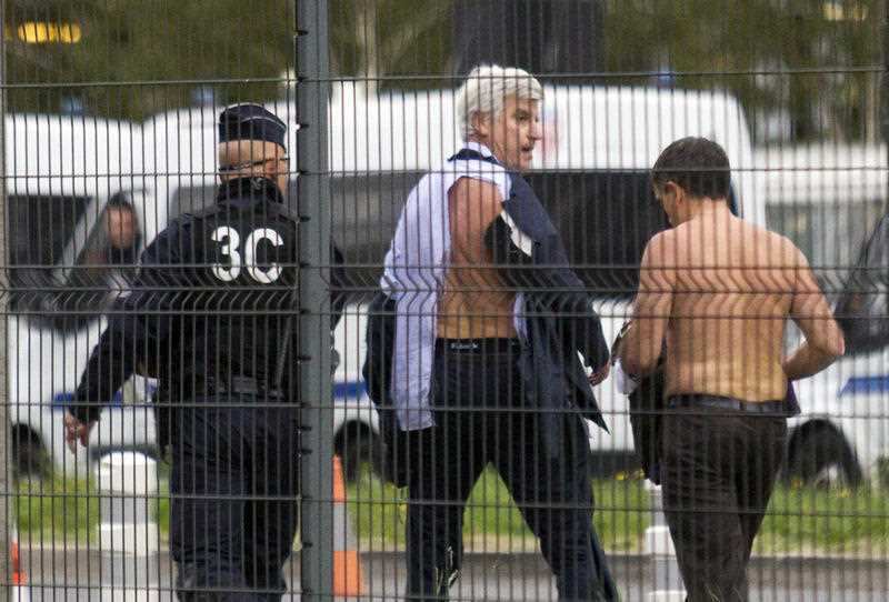 Air France director of Human Ressources, Xavier Broseta had the clothes ripped from his back by protesters who stormed a meeting about mass job cuts.