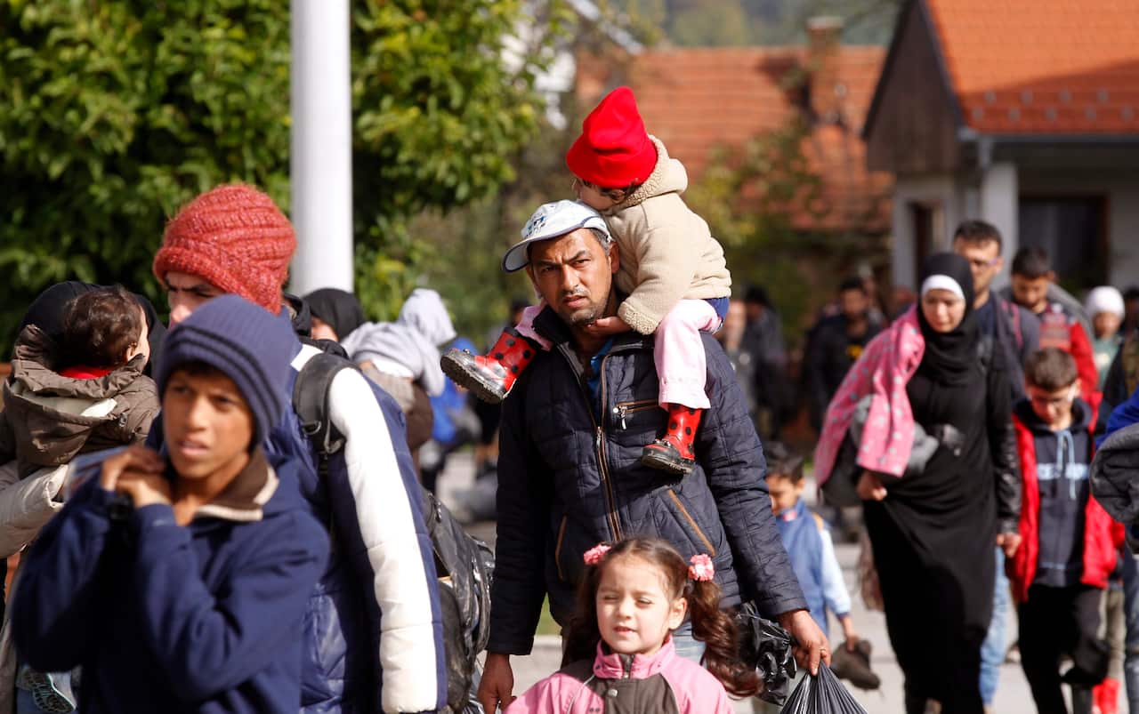 Many migrants are crossing through eastern Europe in the hope of reaching countries like Austria, Germany or Sweden.