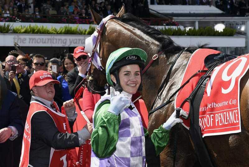 Melbourne Cup winning jockey Michelle Payne.