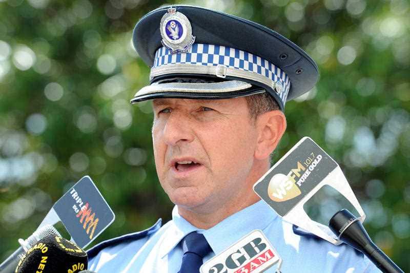 NSW Police Superintendent David Donohue speaks to the media in Sydney.