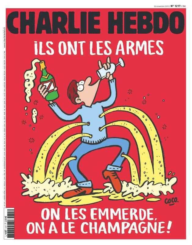 The cover of the latest edition of the French satirical weekly Charlie Hebdo