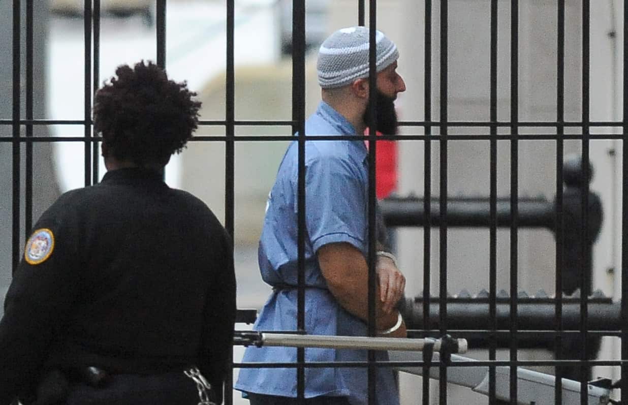 Adnan Syed enters Courthouse East in Baltimore prior to a hearing on Wednesday, Feb. 3, 2016 in Baltimore. (Barbara Haddock Taylor/The Baltimore Sun via AP)  