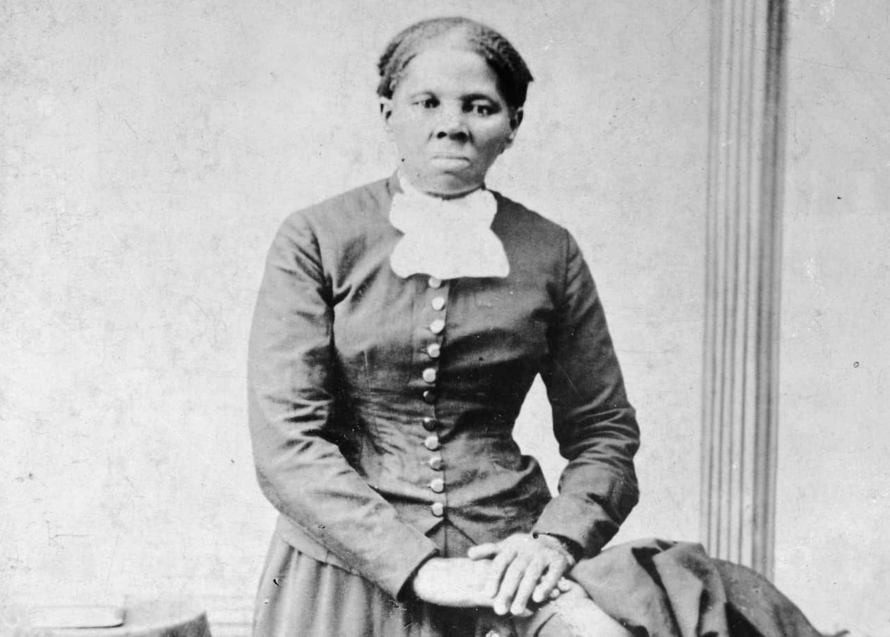 A photo of Harriet Tubman, taken sometime between 1860 and 1875.