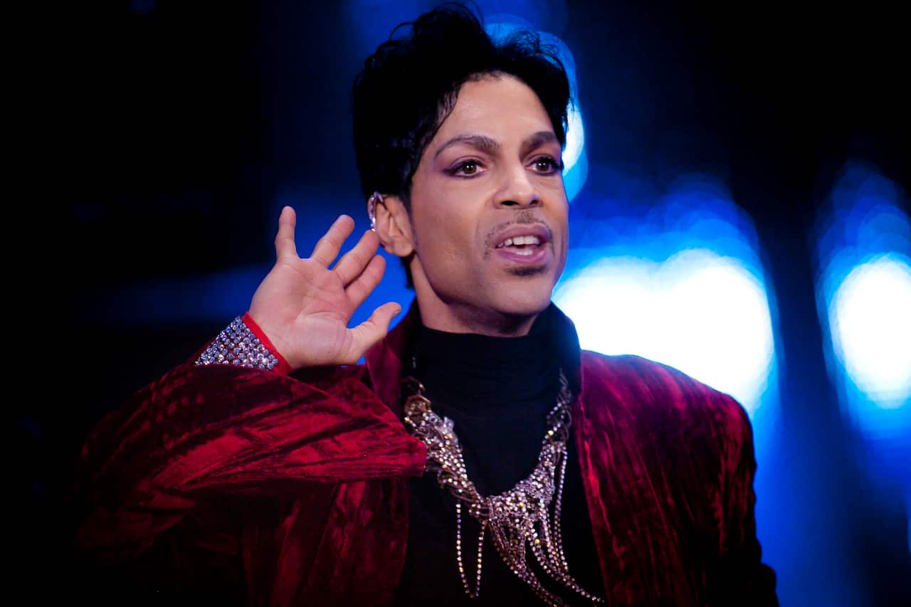A file picture dated 09 August 2011 of US musician Prince, during his concert at the Sziget Festival on the Shipyard Island, northern Budapest, Hungary. 