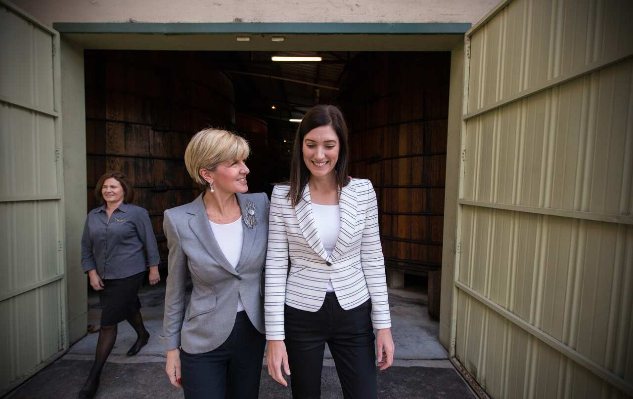 Julie Bishop and Nicolle Flint