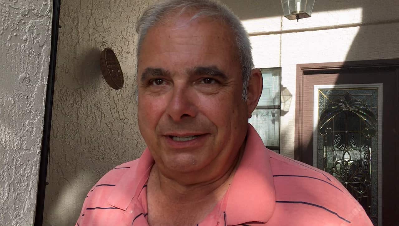 Frank Baressi speaks during an interview with The Associated Press at his home in Palm Harbor.