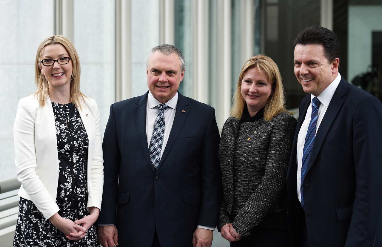 The Nick Xenophon Team, ahead of the start of Parliament