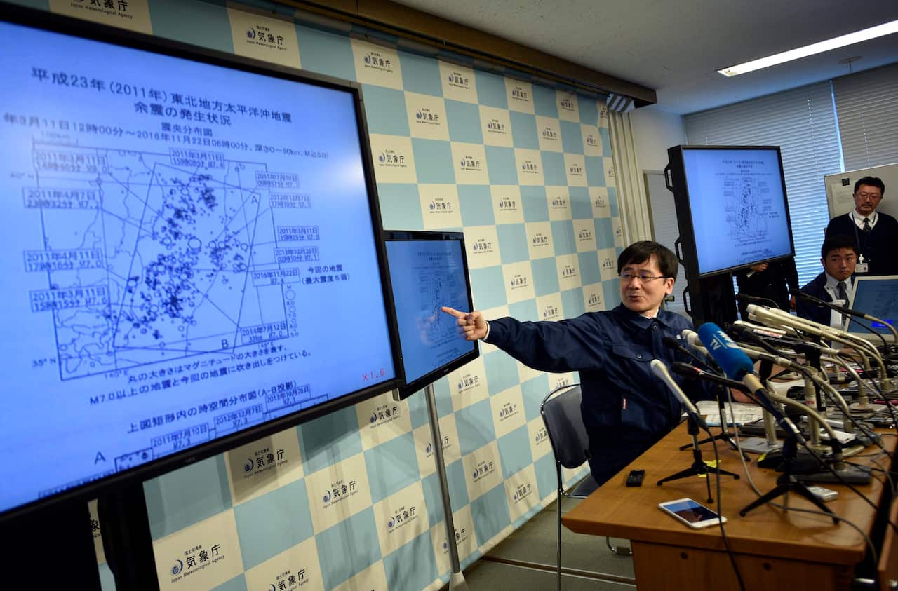 Japan Meteorological Agency earthquake expert Koji Nakamura