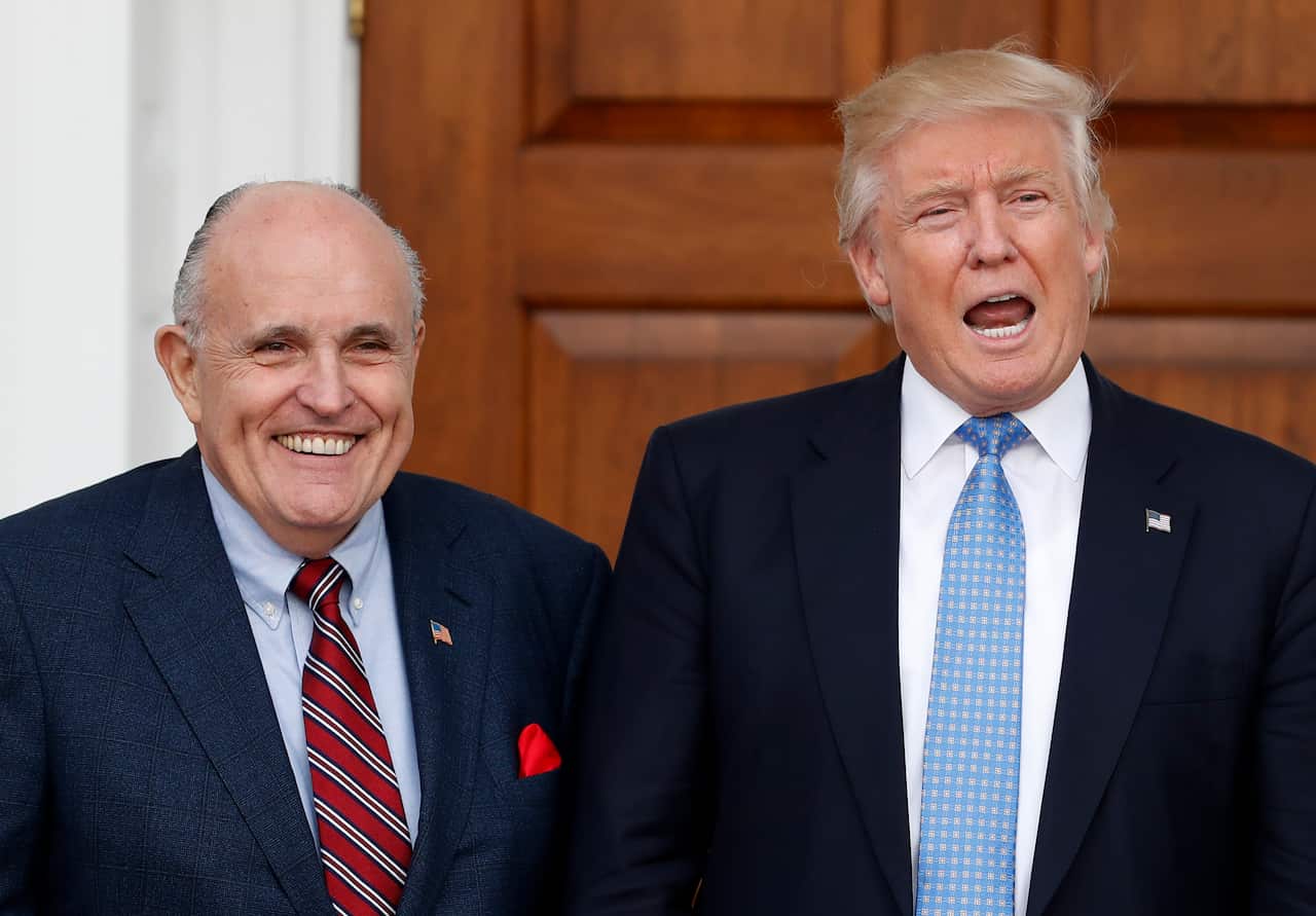 Donald Trump and Rudy Giuliani.