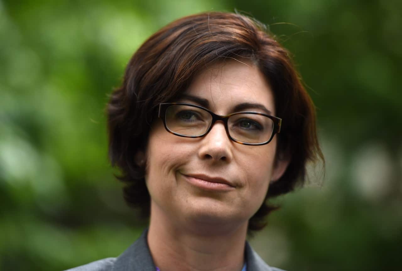 Labor Member for Griffith Terri Butler at a press conference at Parliament House.