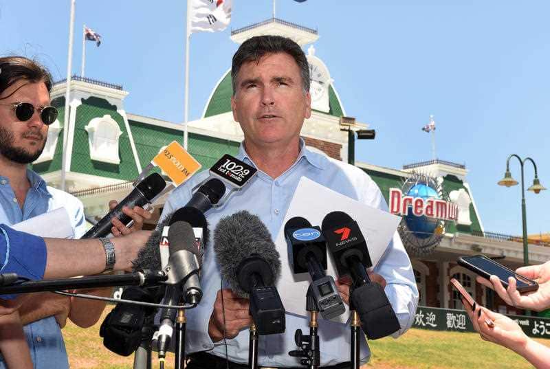 Dreamworld CEO Craig Davidson, at reopening of theme park.