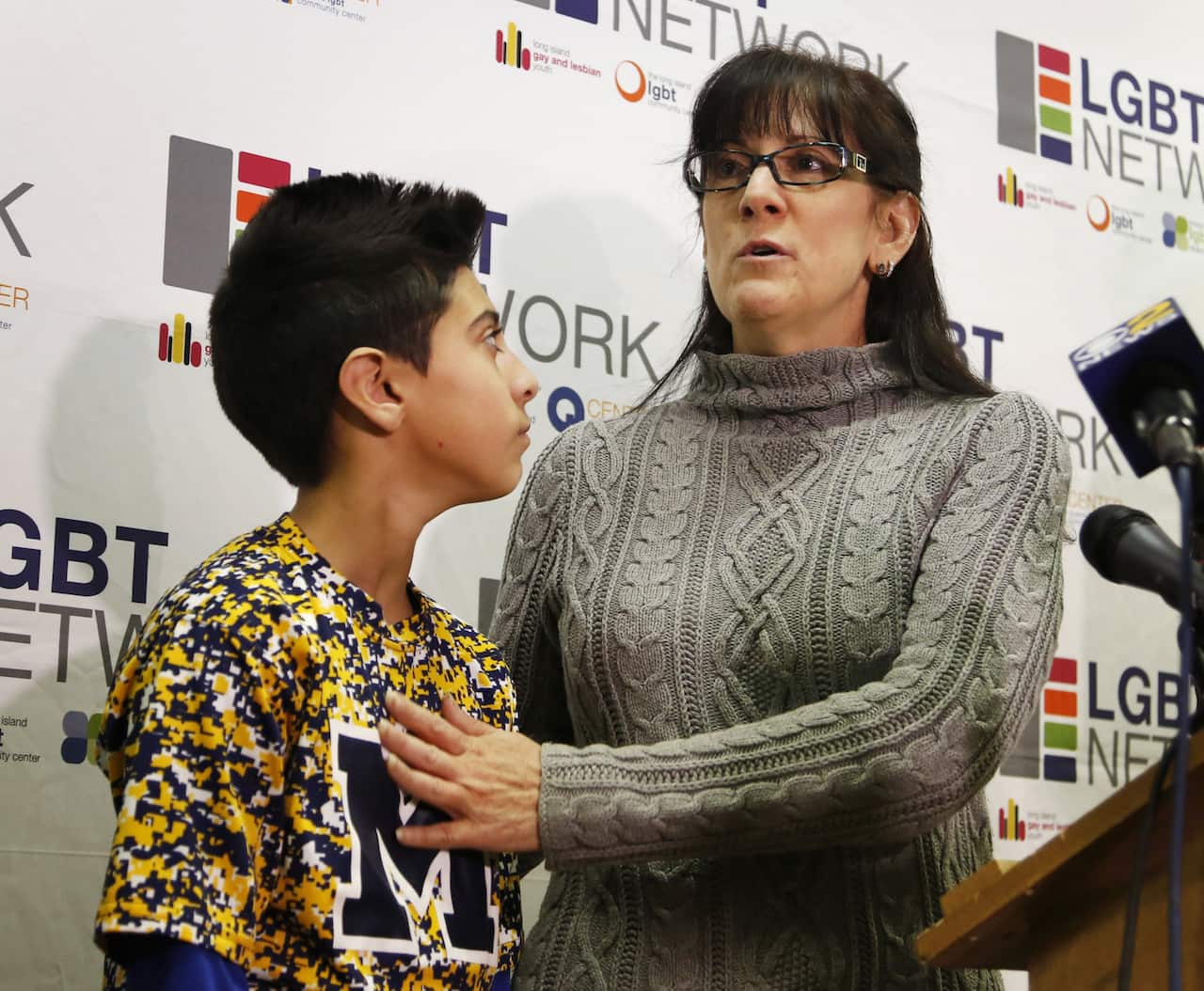 Lauren Bocketti with her 10-year-old transgender son, Zach, says it's not a choice.