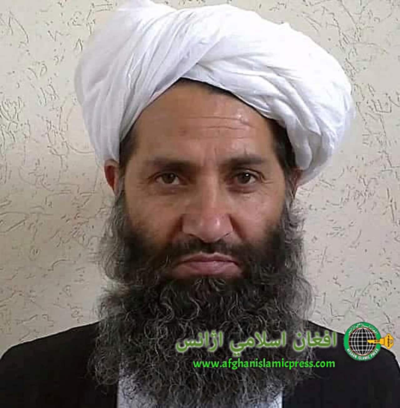 In this undated photo, the new leader of Taliban fighters, Mullah Haibatullah Akhundzada poses for a portrait. 
