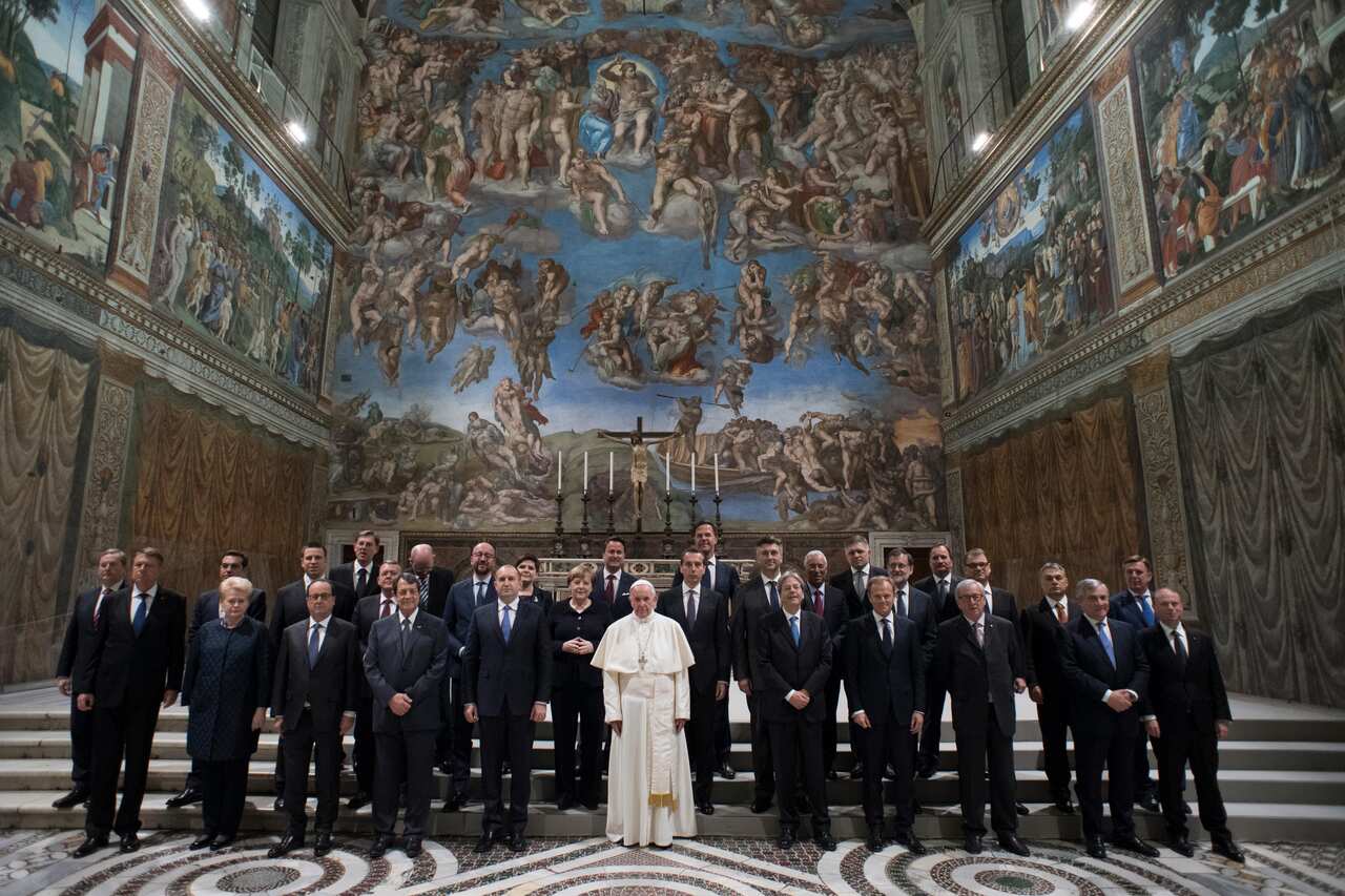 Pope Francis and EU leaders