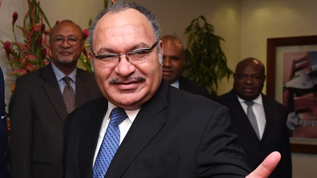 Peter O'Neill in Port Moresby.