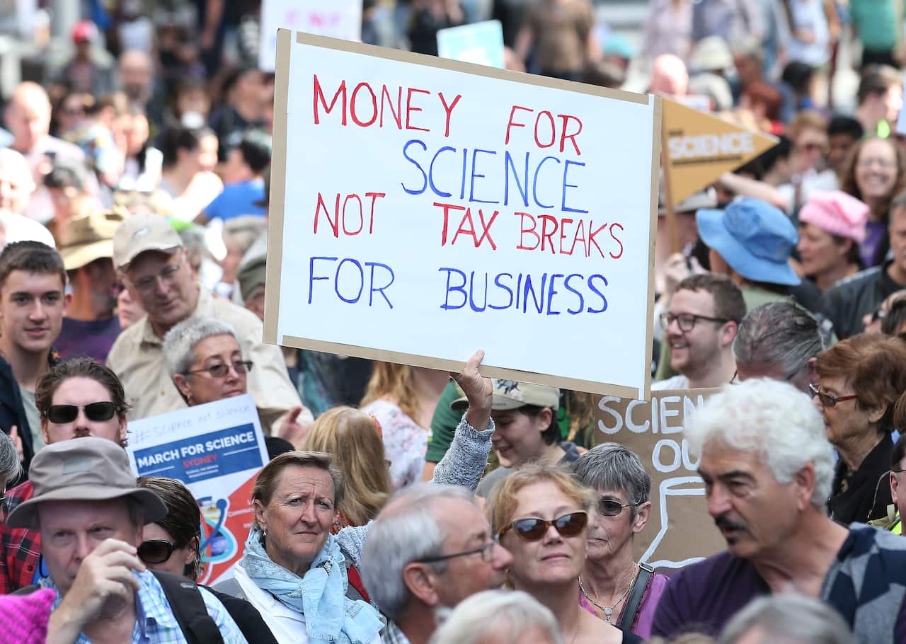 The March for Science describes itself as a celebration of science and a call to support and safeguard the scientific community.