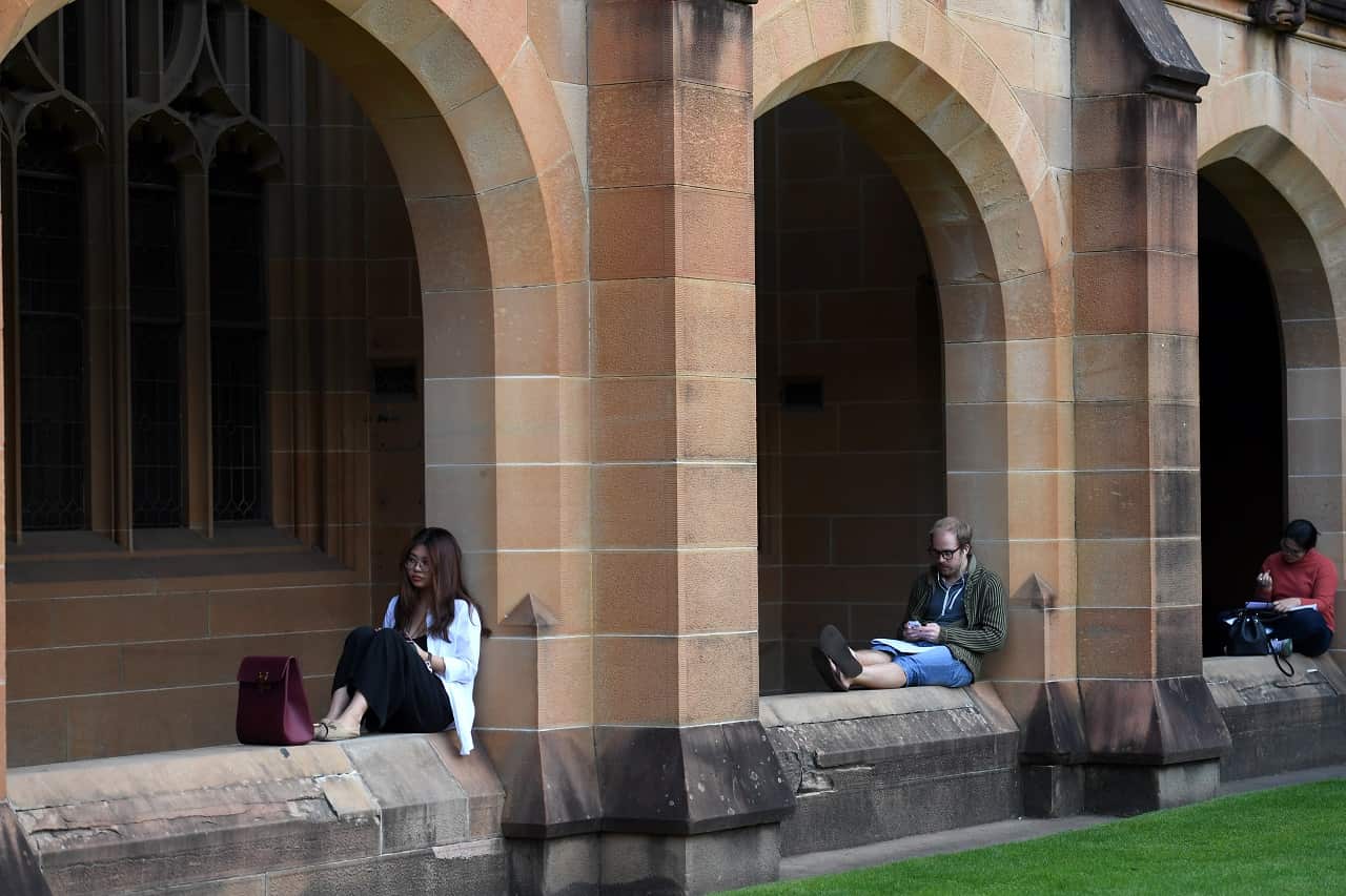 Students at the University of Sydney.