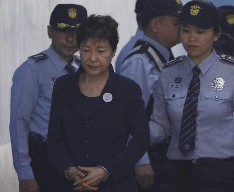 Former South Korean president Park Geun-hye