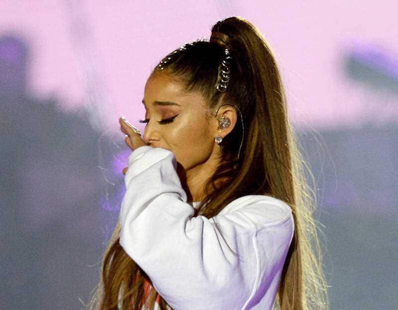 Ariana Grande's performs at the One Love Manchester concert following an attack on her concert in which 22 people died.