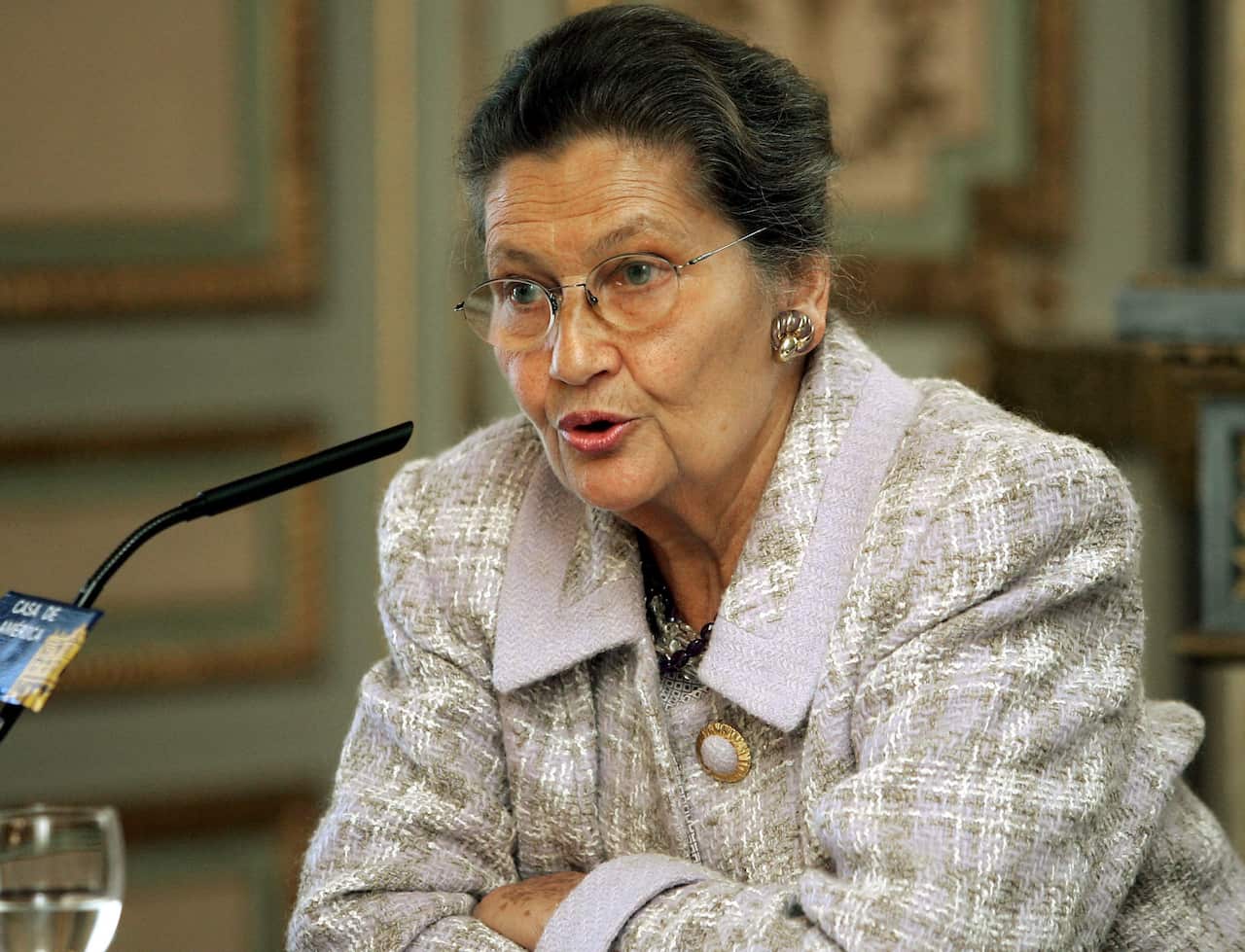 French politician and Holocaust survivor Simone Veil
