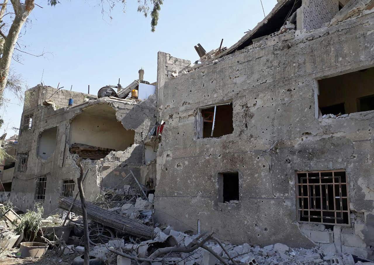 A series of car bomb explosions hit the Syrian capital on Sunday, including a suicide attacker who blew himself up after being surrounded by security forces.