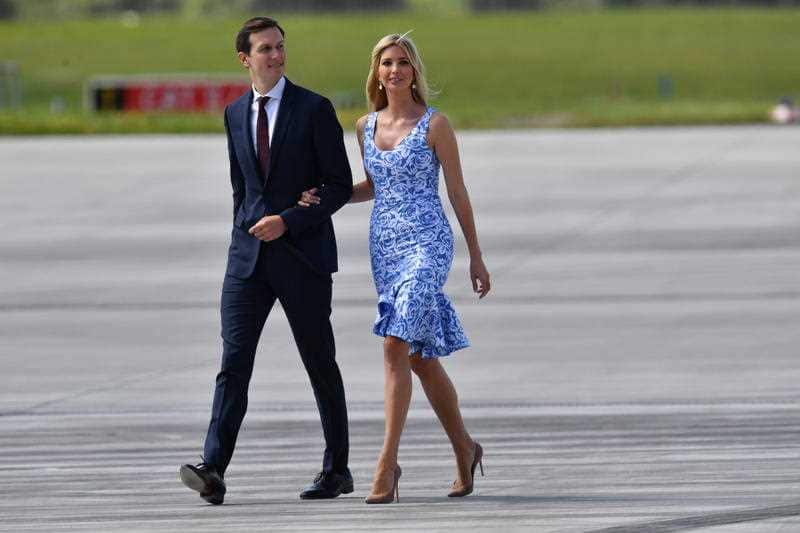 The US President's daughter, Ivanka Trump (R), and her husband, Jared kushner, arrive to the G20 Summit in Hamburg, Germany, 06 July 2017.