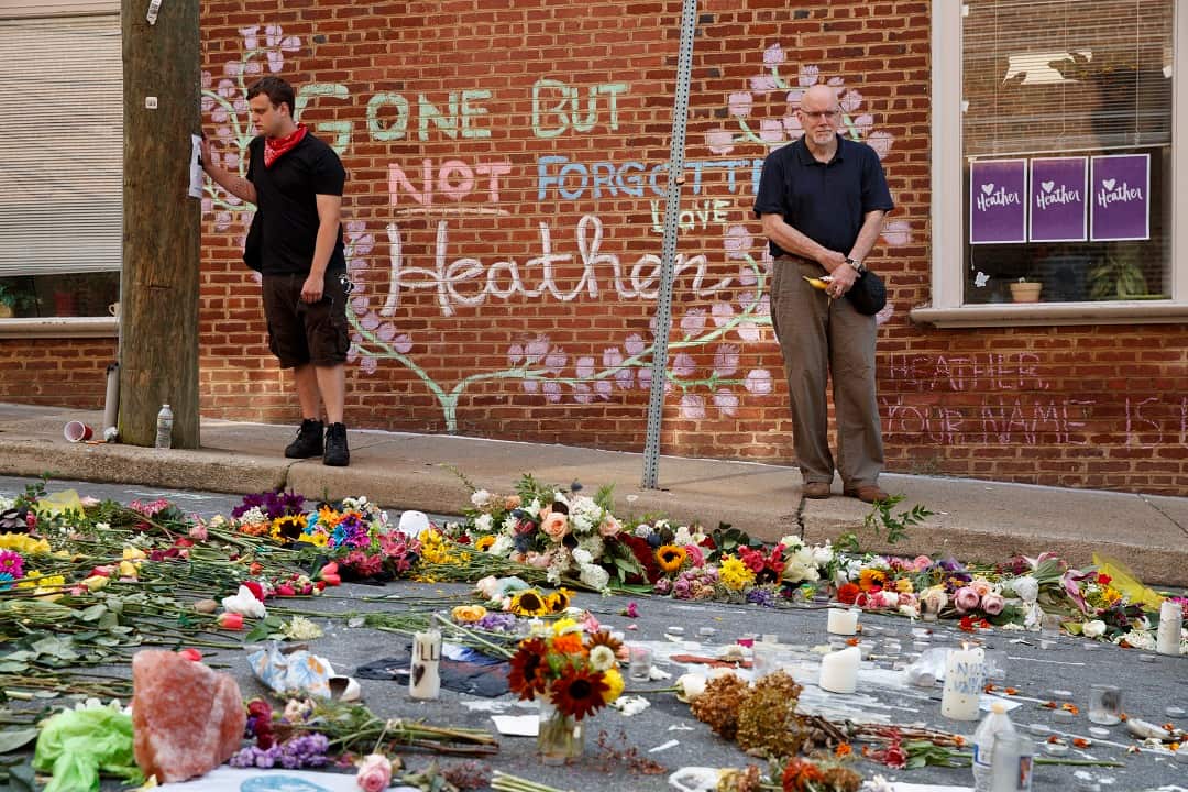 A car drove into a group of protesters demonstrating against a white nationalist rally in Charlottesville last August, killing a woman.