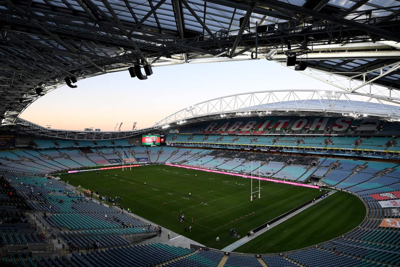 A general view of ANZ Stadium in Sydney, Friday, August 18, 2017. (AAP Image/Dan Himbrechts) NO ARCHIVING