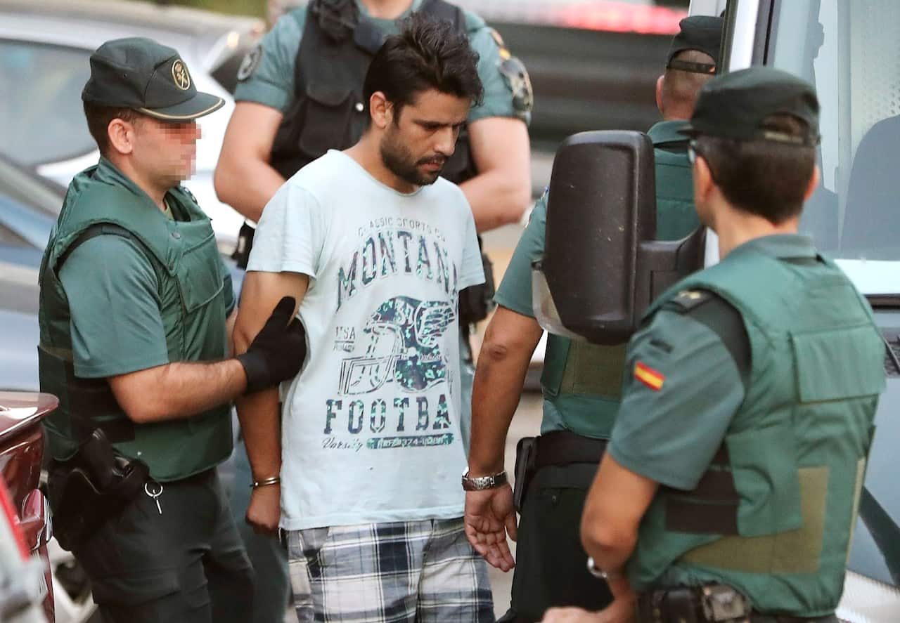 Mohamed Aallaa, 27, one of four arrested in relation to the terrorist attacks in Catalonia