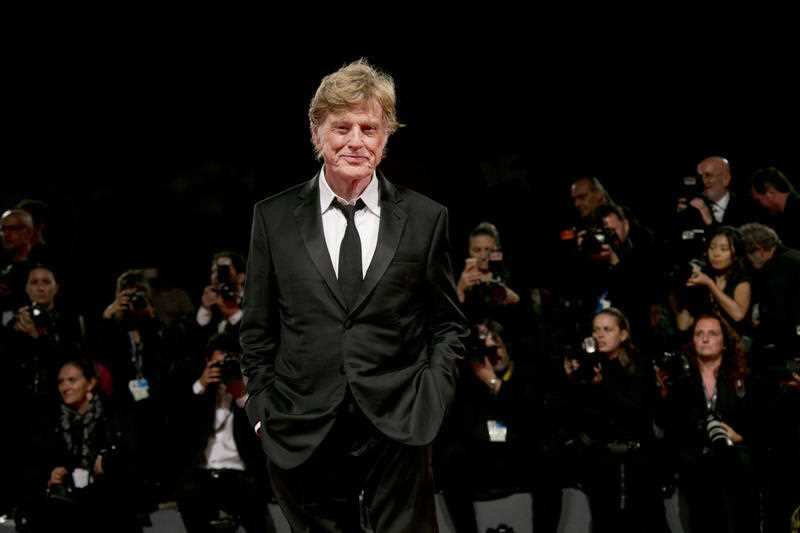 Actor Robert Redford poses for photographers at the premiere of the film 'Our Souls At Night' during the 74th edition of the Venice Film Festival.