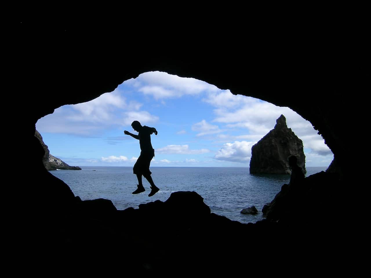 Swanley Cave on the remote island of St. Helena.
