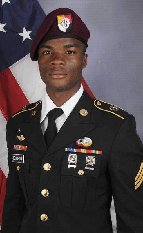 This photo provided by the US Army Special Operations Command shows Sgt. La David Johnson, who was killed in an ambush in Niger.