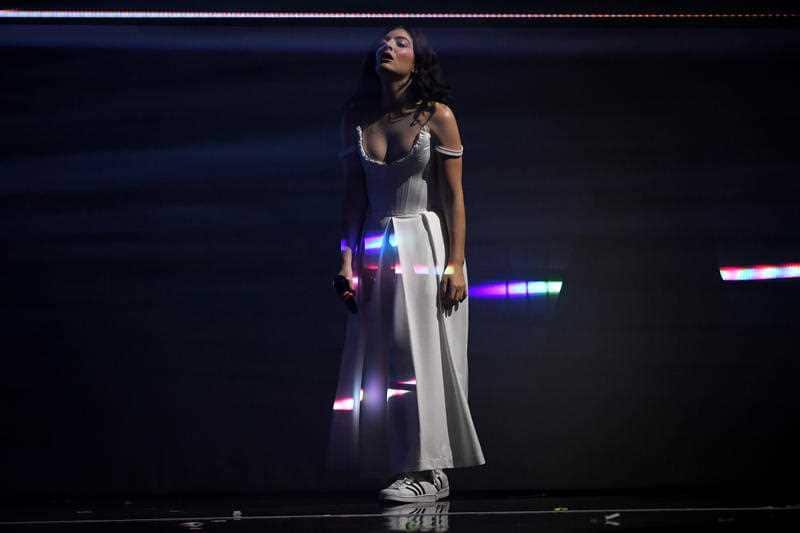 Lorde performs during the 31st ARIA Awards at The Star, in Sydney, Tuesday, November 28, 2017.
