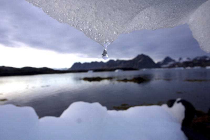 In an Aug, 16, 2005 file photo, an iceberg melts in Kulusuk, Greenland near the arctic circle.