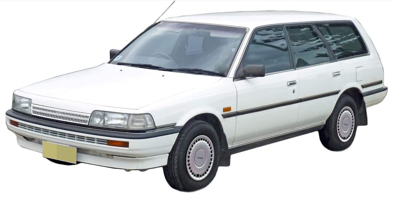 A supplied image obtained Thursday, February 1, 2018 of a white 1992 Toyota Camry station wagon.