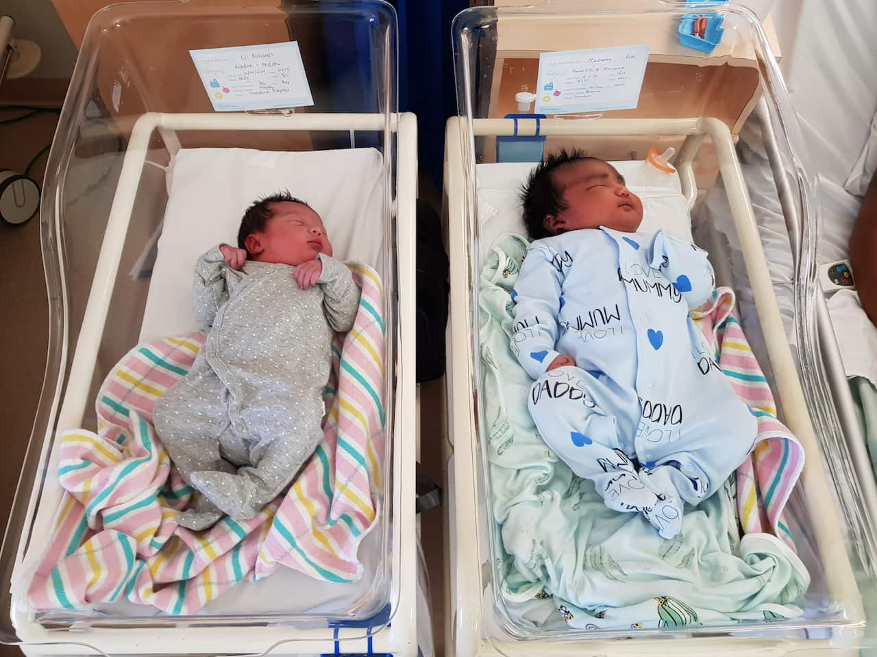 At 6.3kg Maoamo weighs almost double Eli Richards, who was born weighing 3.6kg.