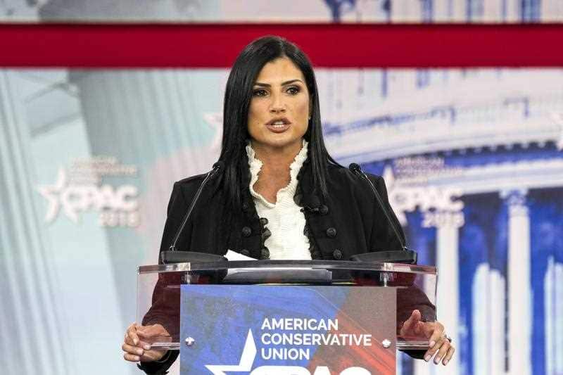National Rifle Association (NRA) spokesperson Dana Loesch speaks at the 45th annual Conservative Political Action Conference (CPAC).
