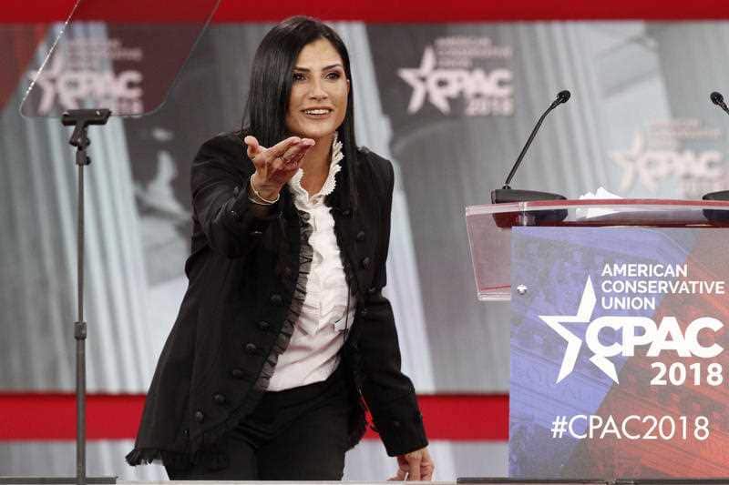 In this Feb. 22, 2018, photo, Dana Loesch, spokeswoman for the National Rifle Association, speaks at the Conservative Political Action Conference.
