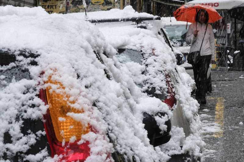 Heavy snow hits Italy.