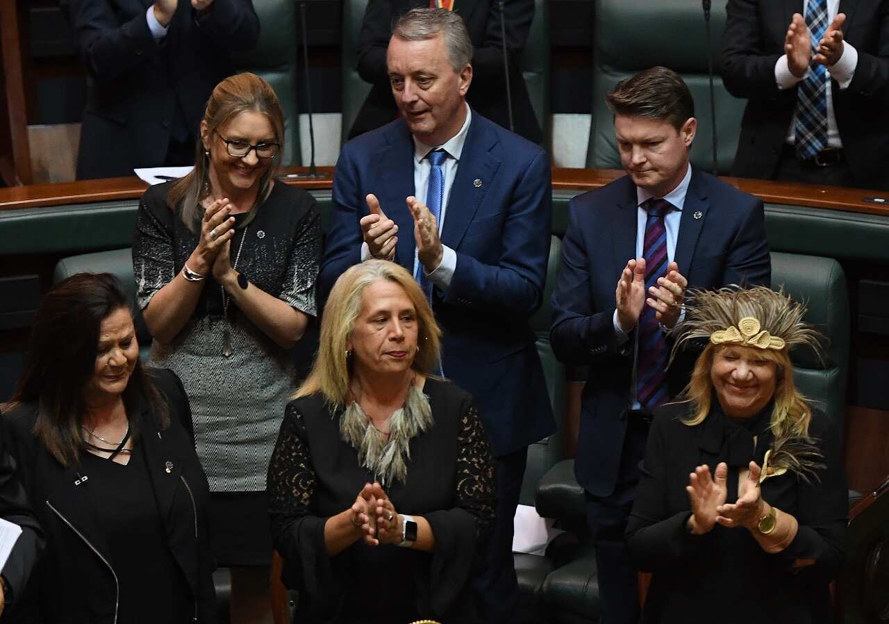 The Victorian parliament introducing treaty legislation in 2018.