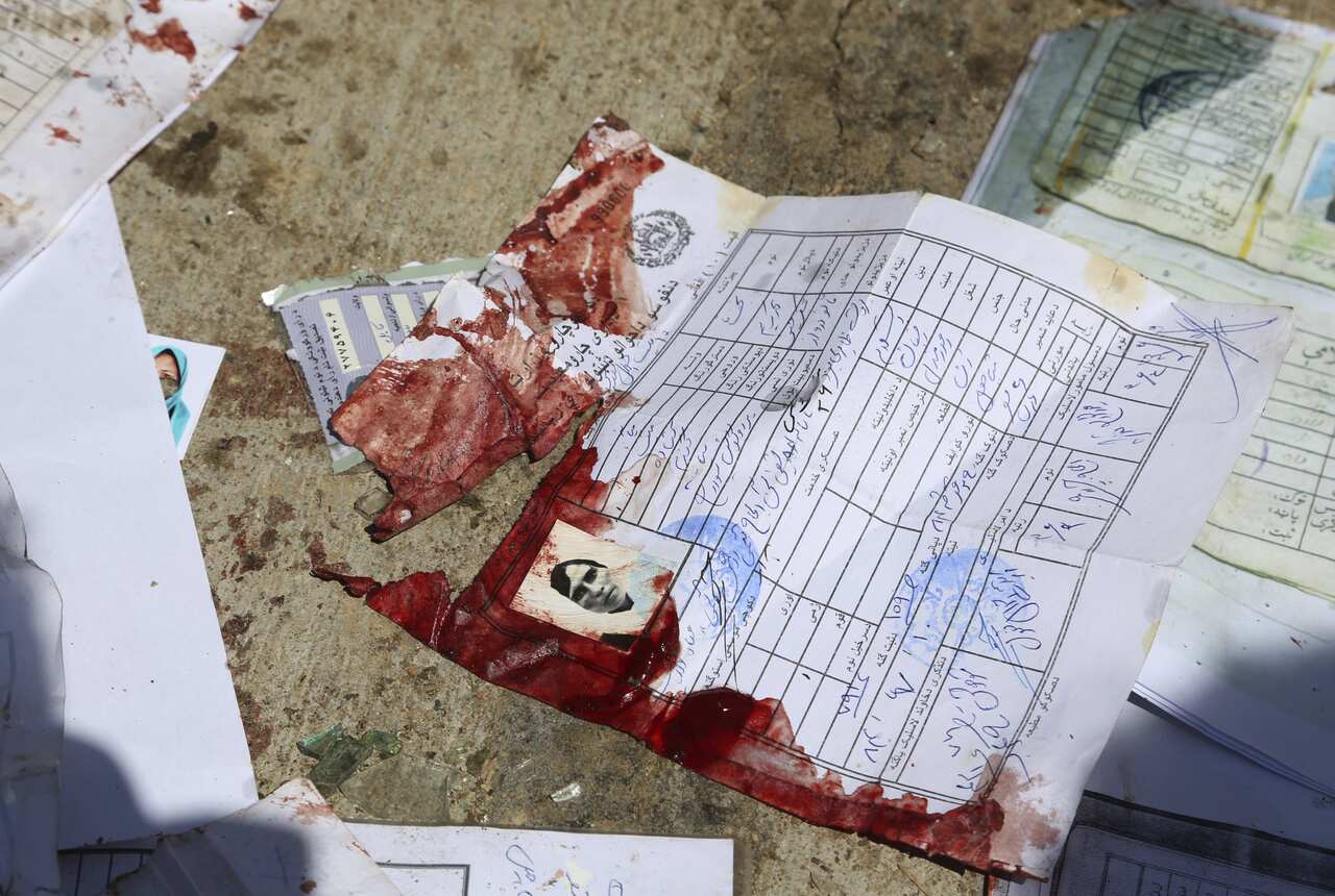 Blood-stained national ID papers.
